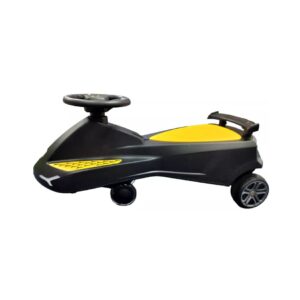 LAMBORGHINI SWING CAR RIDE ON WITH LIGHTS AND SOUNDS, 360 ROTATION BLACK LEB LB2003-BK KOUREAS TOYS