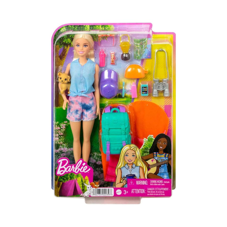 BRAND HDF73 BARBIE DOLL AND CAMPING ACCESSORIES KOUREAS TOYS