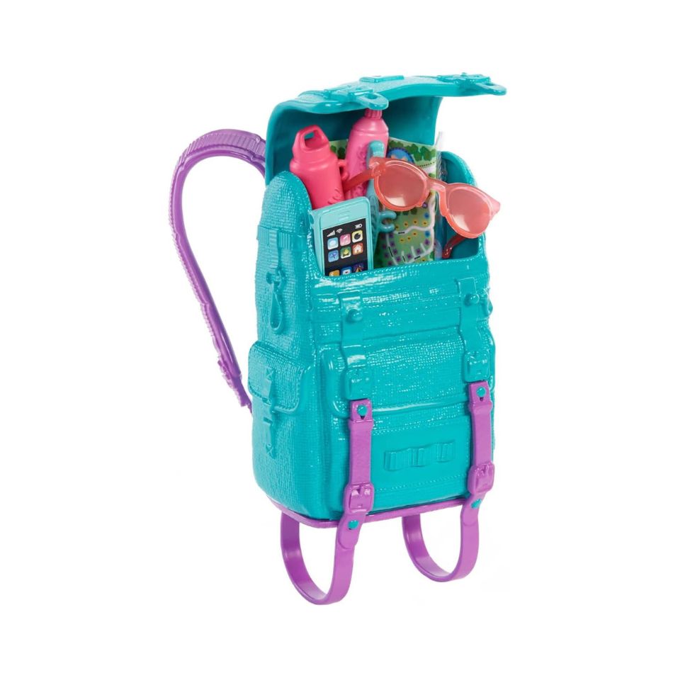 BRAND HDF73 BARBIE DOLL AND CAMPING ACCESSORIES KOUREAS TOYS