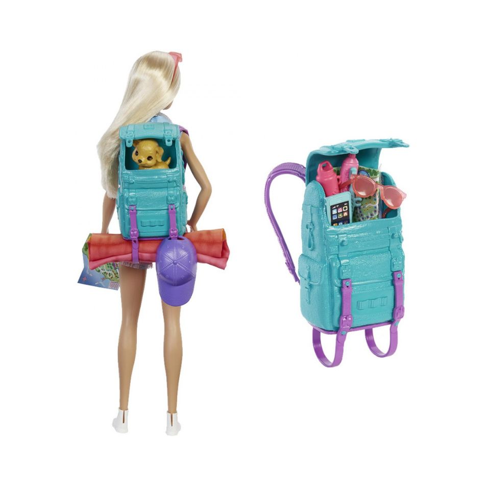 BRAND HDF73 BARBIE DOLL AND CAMPING ACCESSORIES KOUREAS TOYS