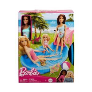 BRAND HRJ74 BARBIE DOLL AND POOL PLAYSET KOUREAS TOYS