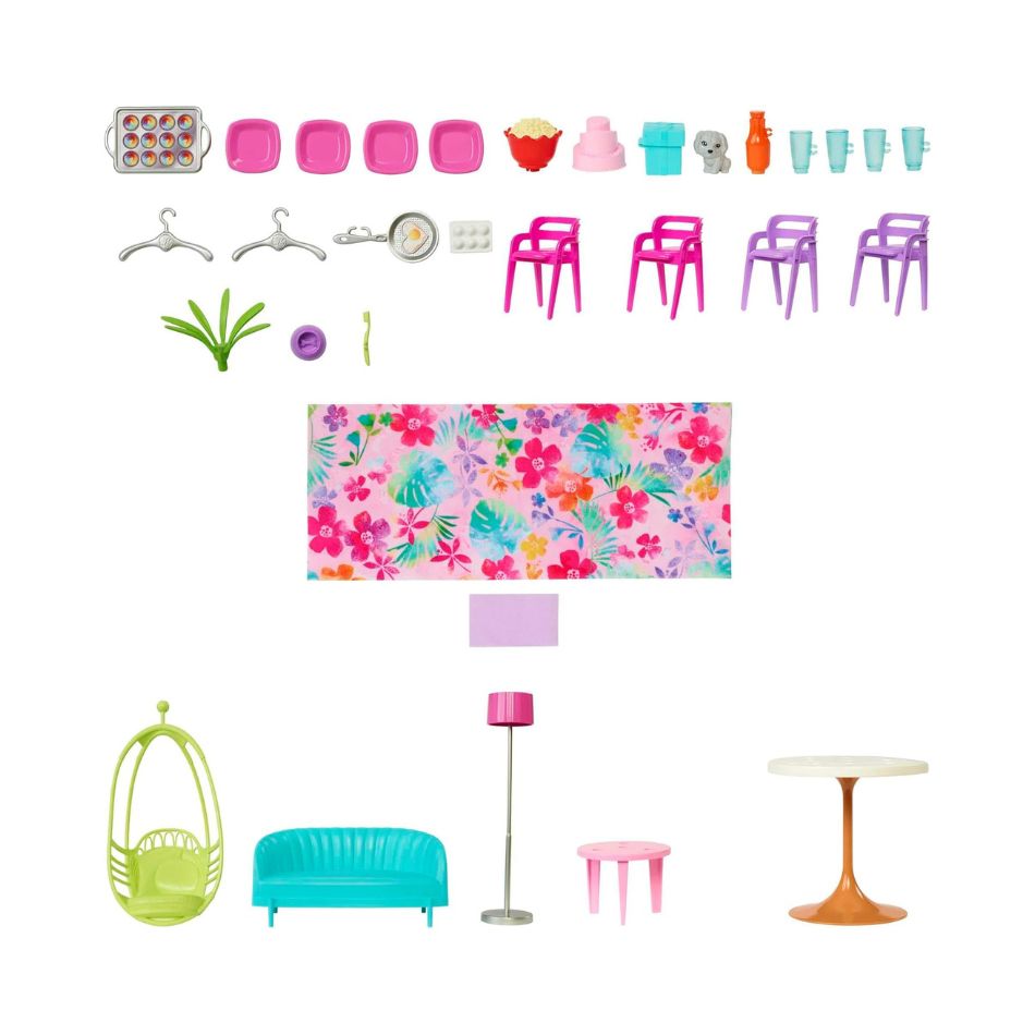 BRAND HCD50 BARBIE VACATION HOUSE DOLLHOUSE KOUREAS TOYS