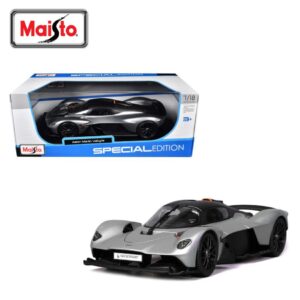 MAISTO 31465 1:18 ASTON MARTIN VALKYRIE SILVER KOUREAS TOYS