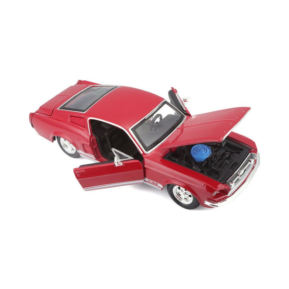 MAISTO 31260 1:24 1967 FORD MUSTANG GT RED KOUREAS TOYS