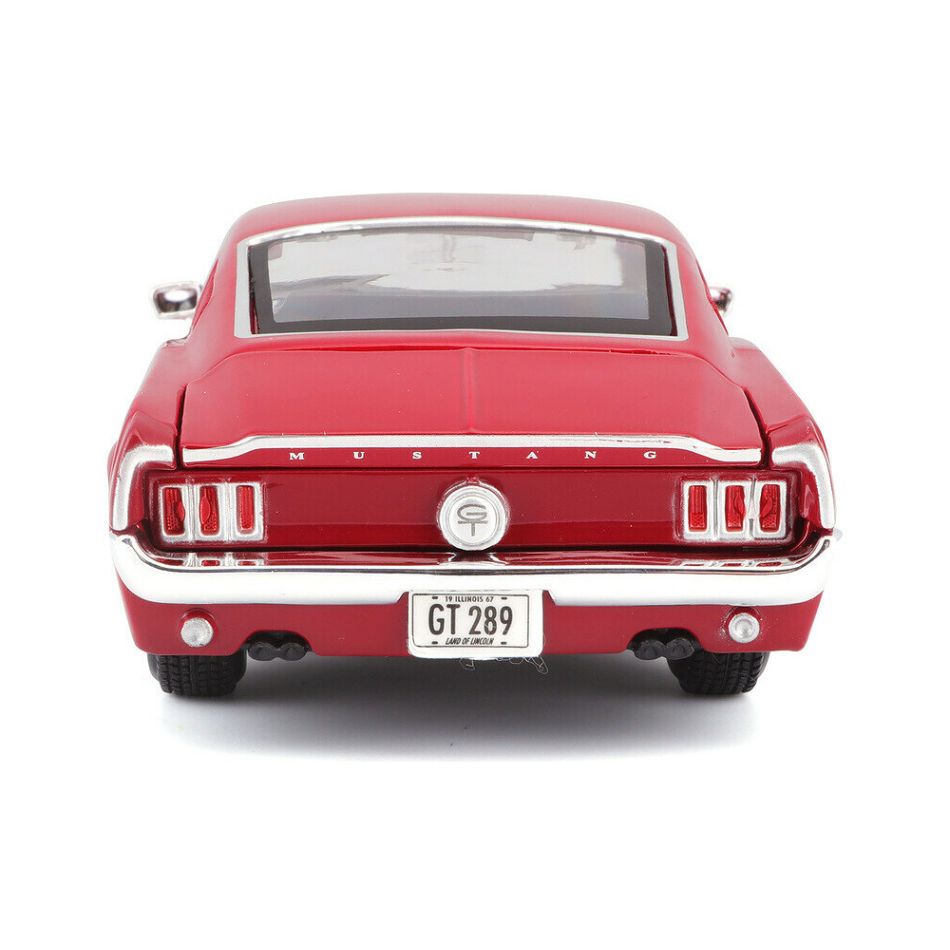 MAISTO 31260 1:24 1967 FORD MUSTANG GT RED KOUREAS TOYS