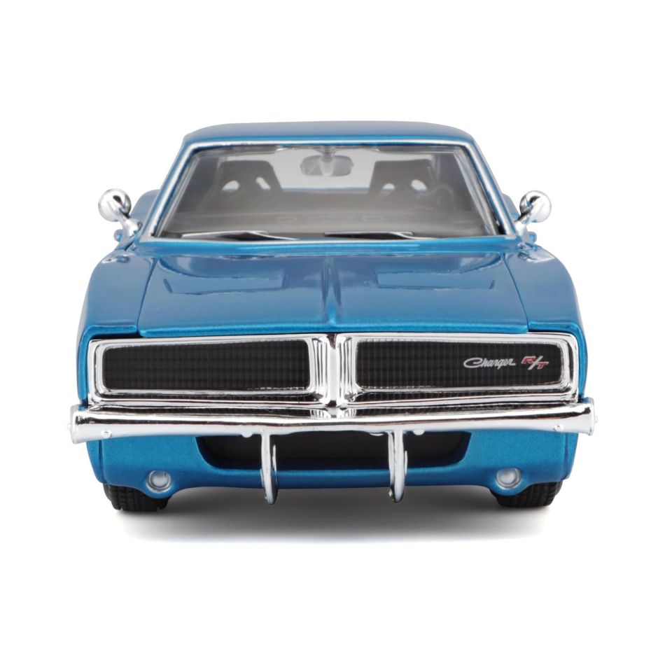 MAISTO 31256 1:25 1969 DODGE CHARGER R/T METALLIC BLUE SPECIAL EDITION KOUREAS TOYS