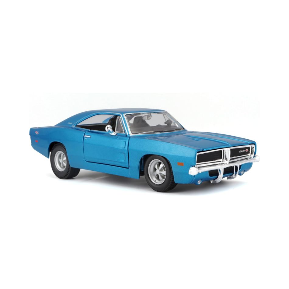 MAISTO 31256 1:25 1969 DODGE CHARGER R/T METALLIC BLUE SPECIAL EDITION KOUREAS TOYS
