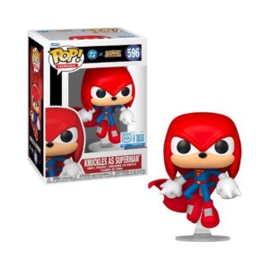 FUNKO POP! HEROES: DC SONIC THE HEDGEHOG KNUCKLES AS SUPERMAN 596 KOUREAS TOYS