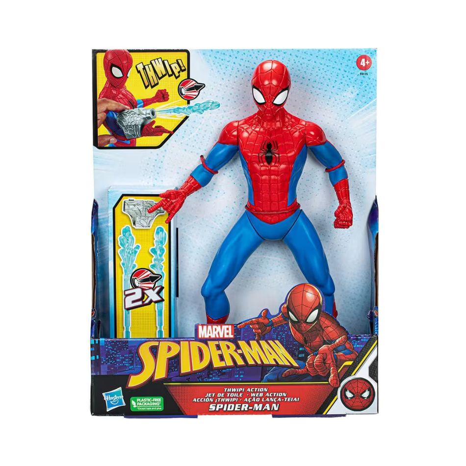 BRAND F8115 MARVEL SPIDER-MAN THWIP ACTION JET WEB FIGURE KOUREAS TOYS