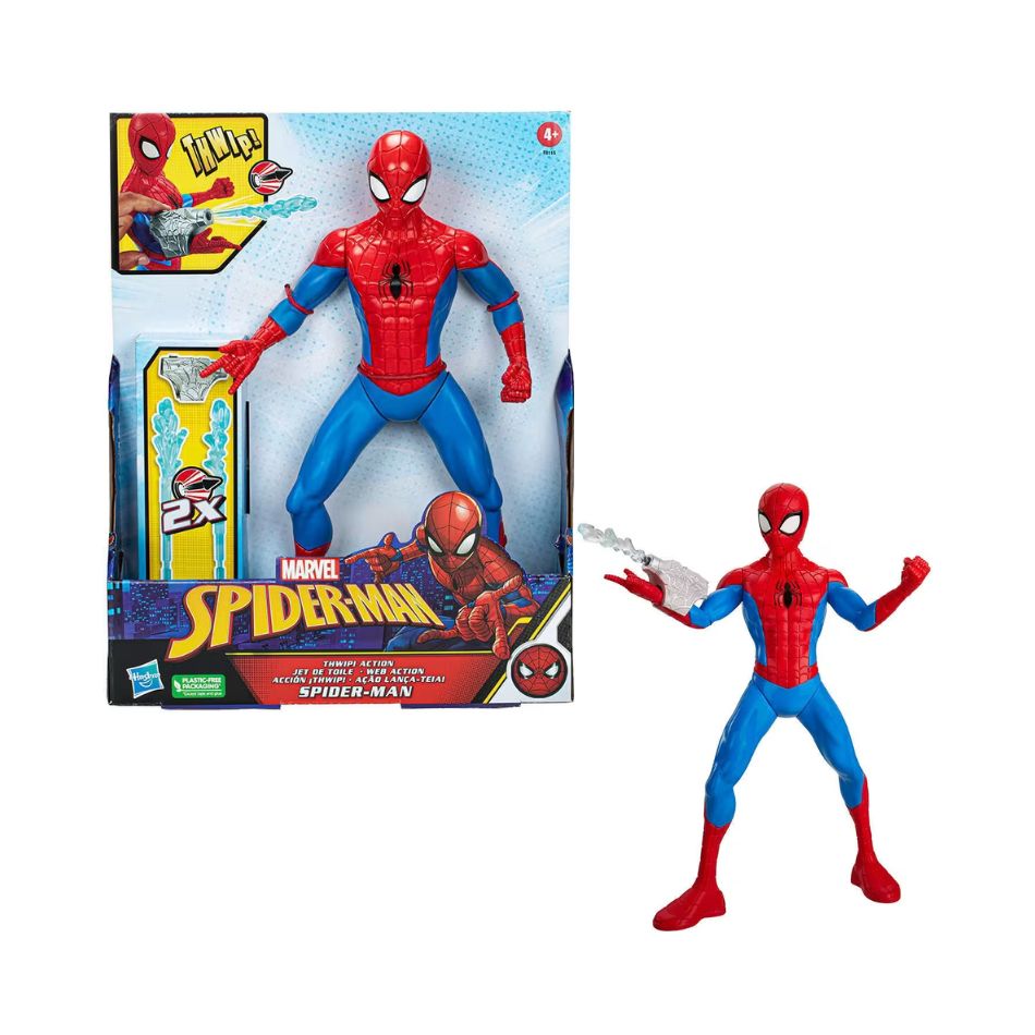 BRAND F8115 MARVEL SPIDER-MAN THWIP ACTION JET WEB FIGURE KOUREAS TOYS