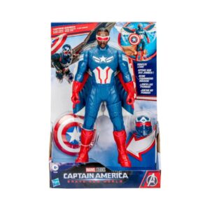 BRAND E9298 MARVEL AVENGERS BRAVE NEW WORLD CAPTAIN AMERICA FLIGHT MODE 30CM KOUREAS TOYS