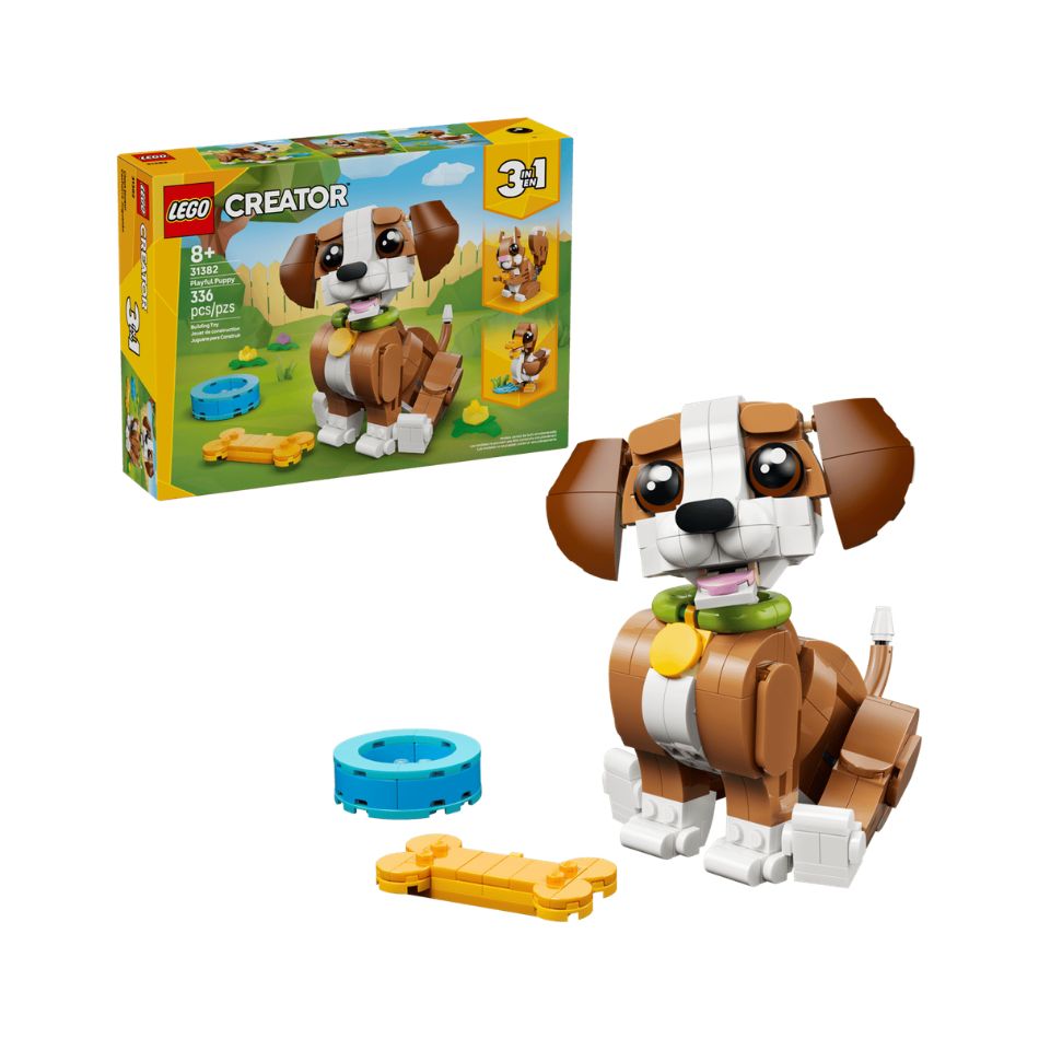 LEGO® 31382 CREATOR 3-IN-1 CUTE ANIMALS: PLAYFUL PUPPY DOG KOUREAS TOYS
