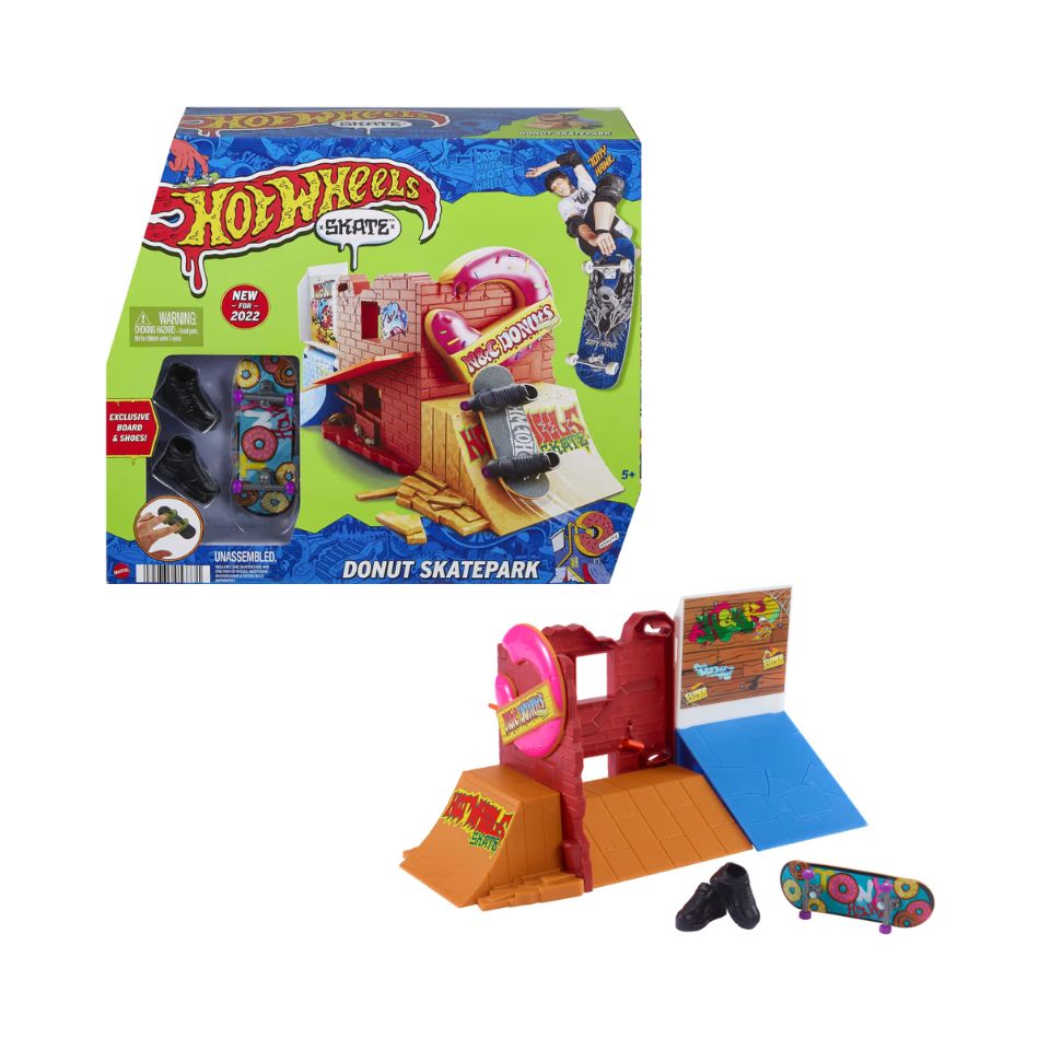 BRAND HGT92 HOT WHEELS SKATE – TONY HAWK DONUT SKATEPARK 057771 KOUREAS TOYS