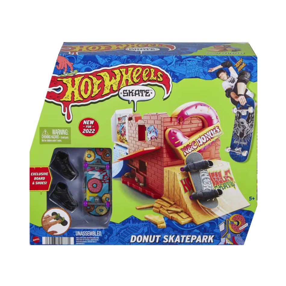 BRAND HGT92 HOT WHEELS SKATE – TONY HAWK DONUT SKATEPARK 057771 KOUREAS TOYS