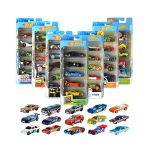 BRAND 01806 1:64 HOT WHEELS CARS 5 Pcs KOUREAS TOYS