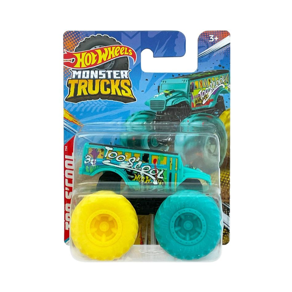 BRAND HFB96 1:70 HOT WHEELS MONSTER TRUCKS TOO S'COOL KOUREAS TOYS