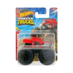 BRAND HFB96 1:70 HOT WHEELS MONSTER TRUCKS MINI BONE SHAKER (RED) SCALE PLASTIC VEHICLE KOUREAS TOYS