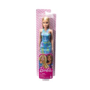 BRAND 052455 HGM59 BARBIE BLUE LOGO PRINT DRESS DOLL KOUREAS TOYS