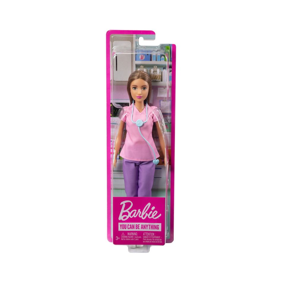 BRAND HBW99 BARBIE YOU CAN BE ANYTHING DOCTOR DOLL KOUREAS TOYS