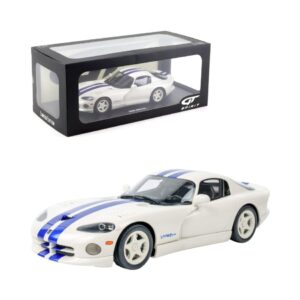 GT Spirit GT940 1:18 DODGE VIPER GTS COUPE STONE WHITE / BLUE STRIPES 1996 KOUREAS TOYS