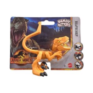 BRAND HHJ48 JURASSIC WORLD BENDY BITERS ATROCIRAPTOR 068739 KOUREAS TOYS