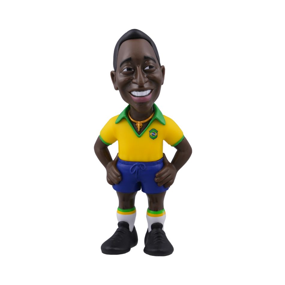 MINIX 18024 COLLECTABLES FIGURE 12cm FOOTBALL LEGENDS - PELÉ BRAZIL 1ST KIT 110A KOUREAS TOYS