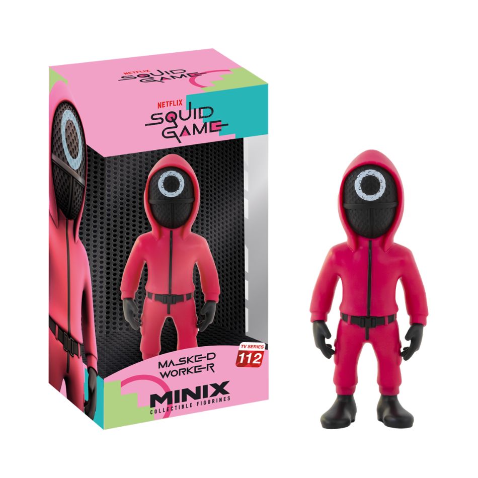 MINIX 13746 COLLECTABLES FIGURE 12cm SQUID GAME - MASKED WORKER CIRCLE GUARD 112 KOUREAS TOYS
