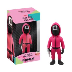 MINIX 16594 COLLECTABLES FIGURE 12cm SQUID GAME - MASKED MANAGER SQUARE GUARD 158 KOUREAS TOYS