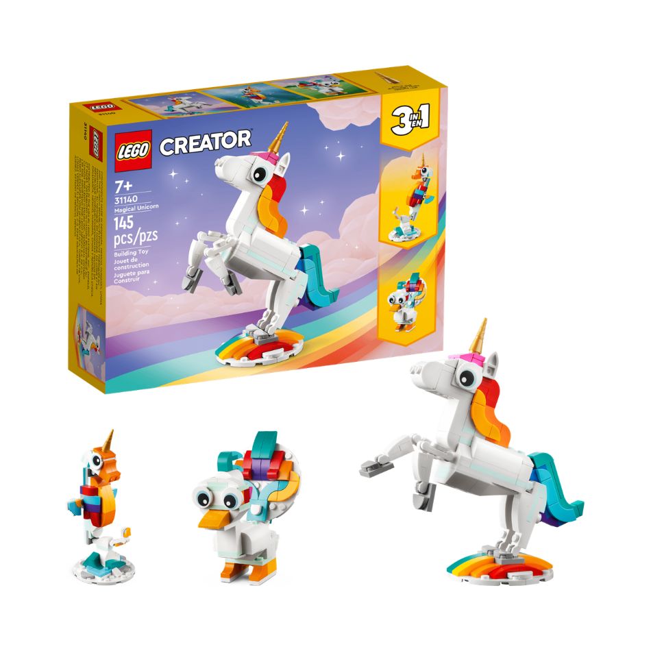 LEGO 31140 CREATOR 3-IN-1 MAGICAL UNICORN KOUREAS TOYS