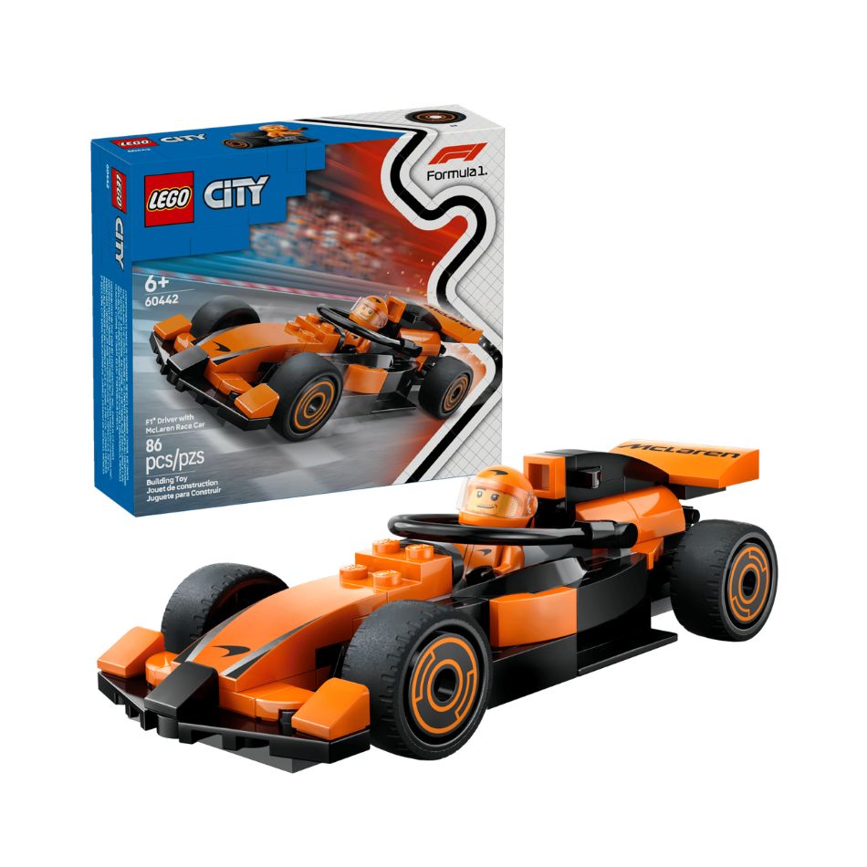 LEGO 60442 CITY F1® DRIVER WITH MCLAREN RACE CAR KOUREAS TOYS