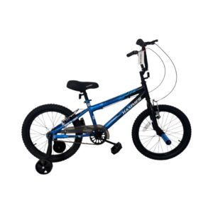 18" CHILDREN’S BIKE HAMMER WITH TRAINING WHEELS BLUE 706387 KOUREAS TOYS