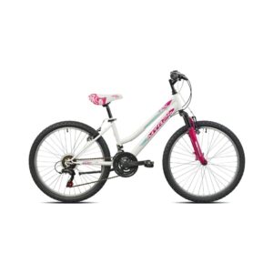 24" MTB DONNA WHITE/FUCHSIA 21 SPEED KOUREAS TOYS