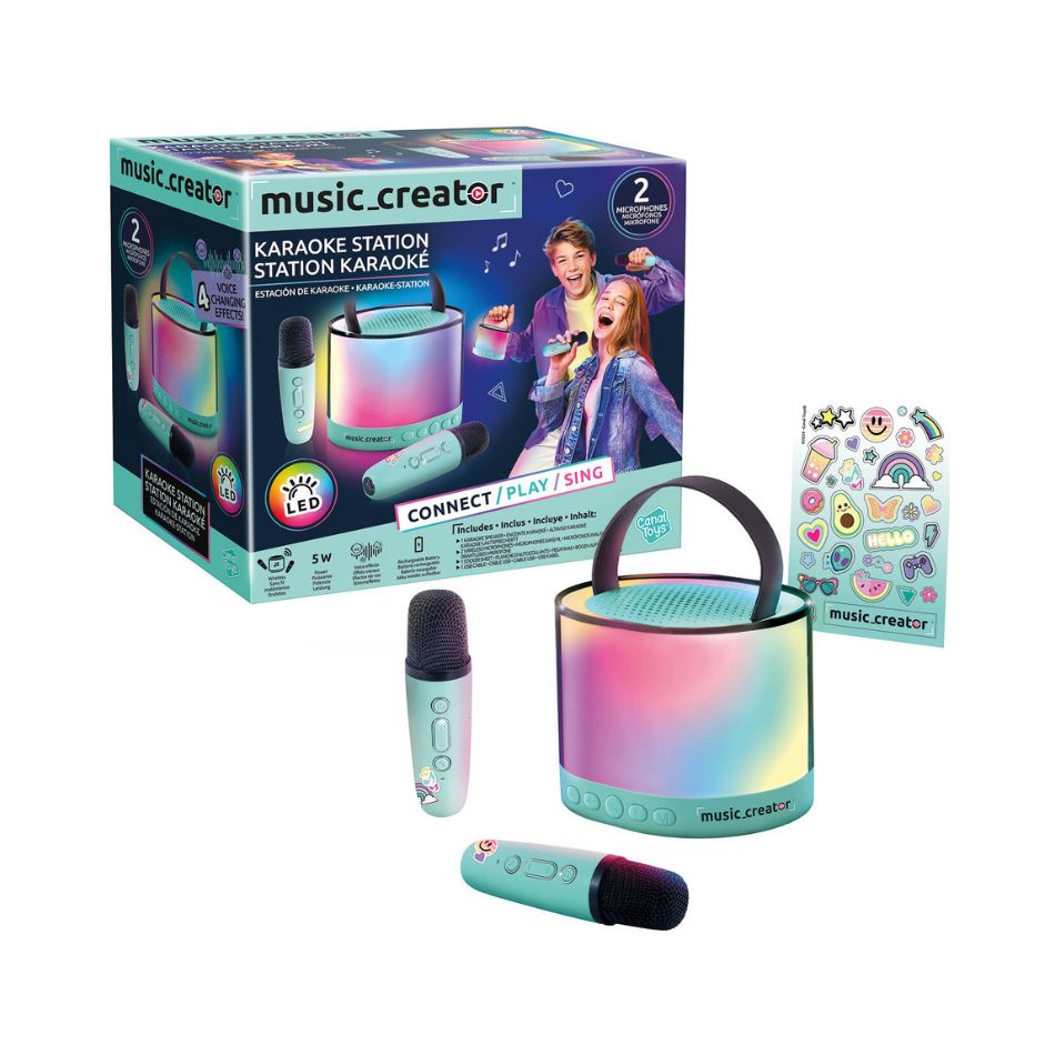 AS 42350 MUSIC CREATOR PORTABLE SET MINI KARAOKE STATION KOUREAS TOYS