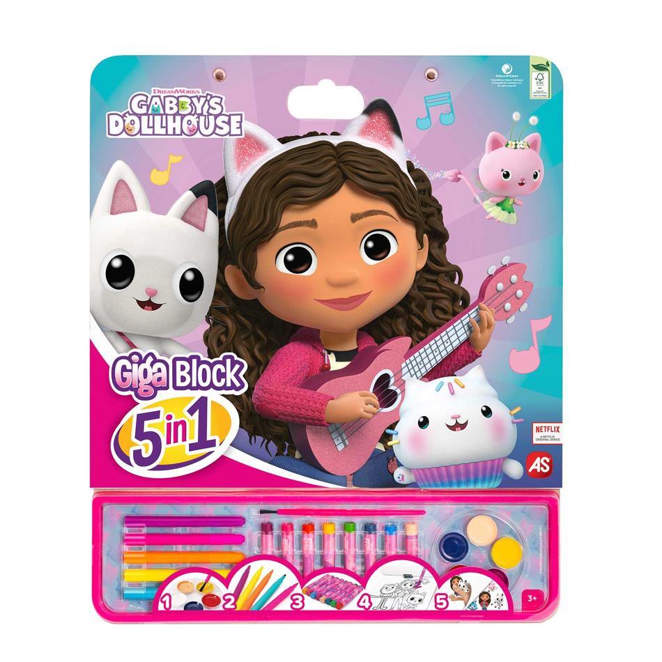 AS 62757 GIGA BLOCK 5 IN 1 DREAMWORKS GABBY'S DOLLHOUSE PAINTING SET KOUREAS TOYS
