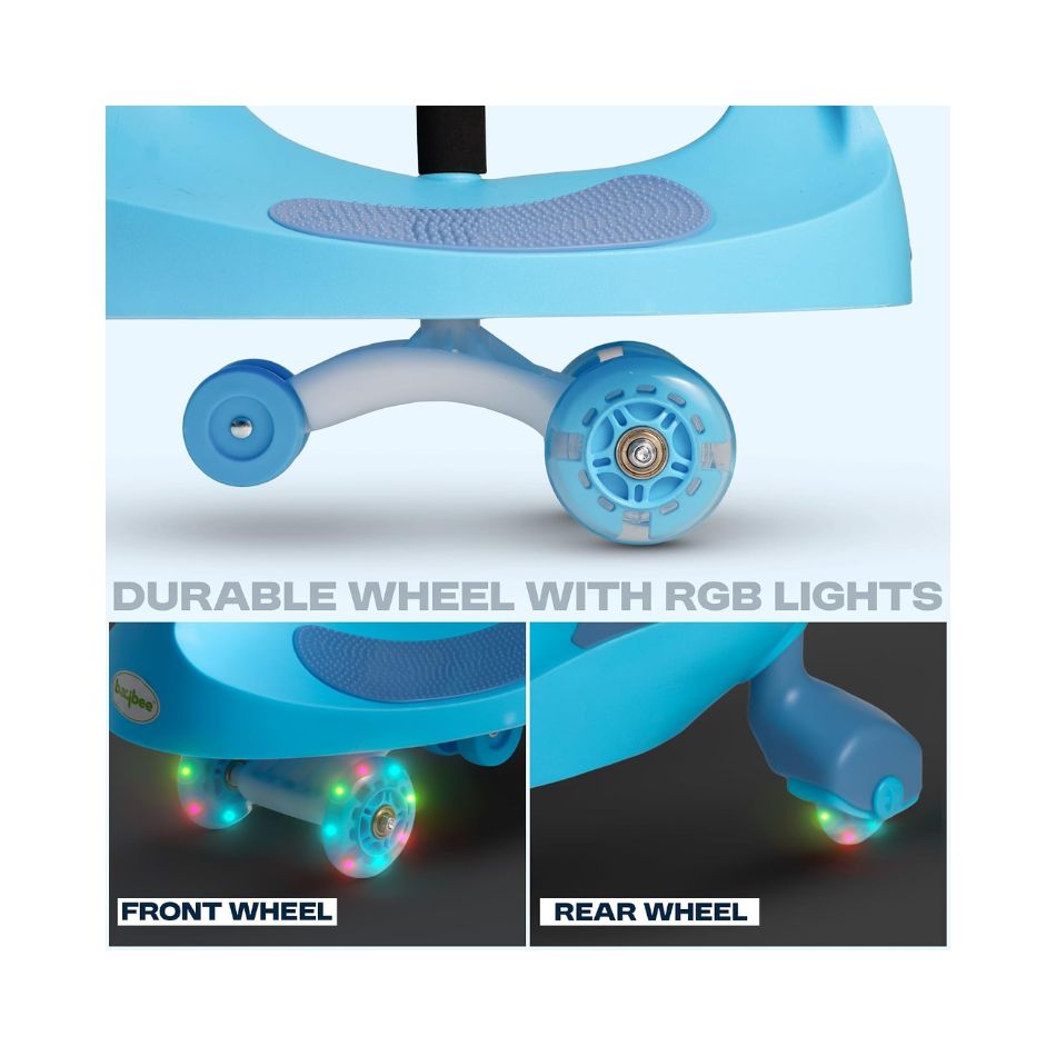 WIGGLE CAR RIDE ON BLUE QT-8097 KOUREAS TOYS