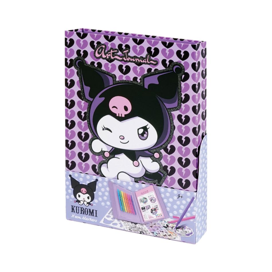 AS 11027 HAPPIHOBBI ART JOURNAL NEON MARKERS KUROMI KOUREAS TOYS