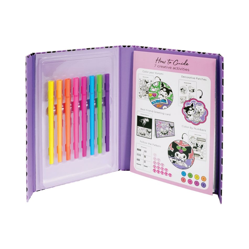 AS 11027 HAPPIHOBBI ART JOURNAL NEON MARKERS KUROMI KOUREAS TOYS