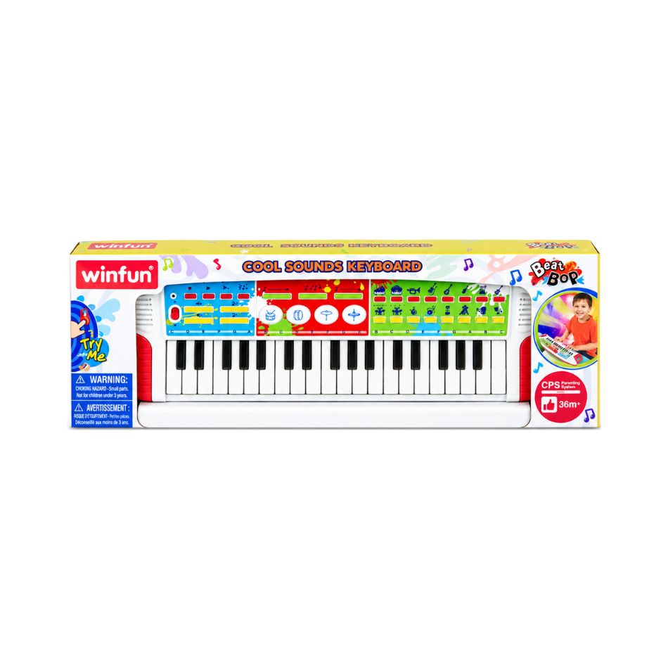 WINFUN 002509 37-KEY KIDS' KEYBOARD – COOL SOUNDS KEYBOARD KOUREAS TOYS