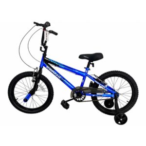 18" CHILDREN’S BIKE HAMMER WITH TRAINING WHEELS BLUE 706387 KOUREAS TOYS