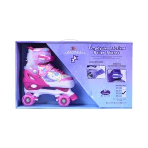 3K ADJUSTABLE ROLLER SKATES 31-34 FUCHSIA 013983 KOUREAS TOYS