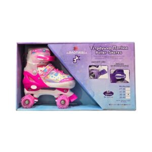 3K ADJUSTABLE ROLLER SKATES 35-38 FUCHSIA 013990 KOUREAS TOYS