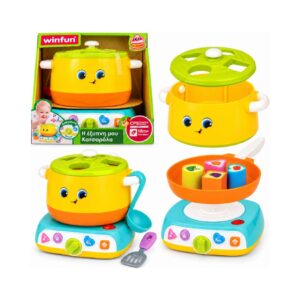 WINFUN 170552 MY SMART POT 3 IN 1 WITH SOUNDS & MELODIES (GREEK) KOUREAS TOYS
