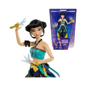 K-POP DEMON HUNTERS HUNTR/X ZOEY FASHION DOLL IN REMOVABLE LOOK WITH THEMED MOVIE ACCESSORIES JRN37 KOUREAS TOYS