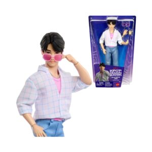K-POP DEMON HUNTERS SAJA BOYS JINU FASHION DOLL IN “SODA POP” LOOK WITH THEMED MOVIE ACCESSORIES JRN38 KOUREAS TOYS