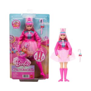BARBIE IN THE NUTCRACKER DAISY BALLERINA DOLL WITH ARTICULATED ANKLES AND CANDY CANE BATON JLW52 KOUREAS TOYS