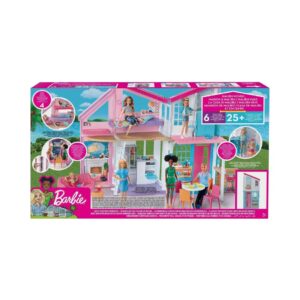 BARBIE MALIBU HOUSE - TWO-STORY DOLLHOUSE WITH FURNITURE & ACCESSORIES KOUREAS TOYS