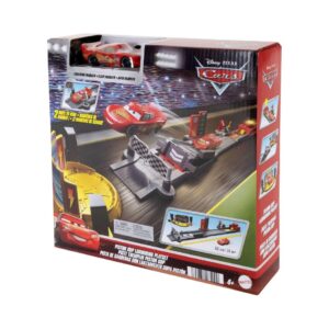 DISNEY PIXAR CARS - PISTON CUP TRACK WITH LAUNCHER & LIGHTNING MCQUEEN JDJ02 KOUREAS TOYS