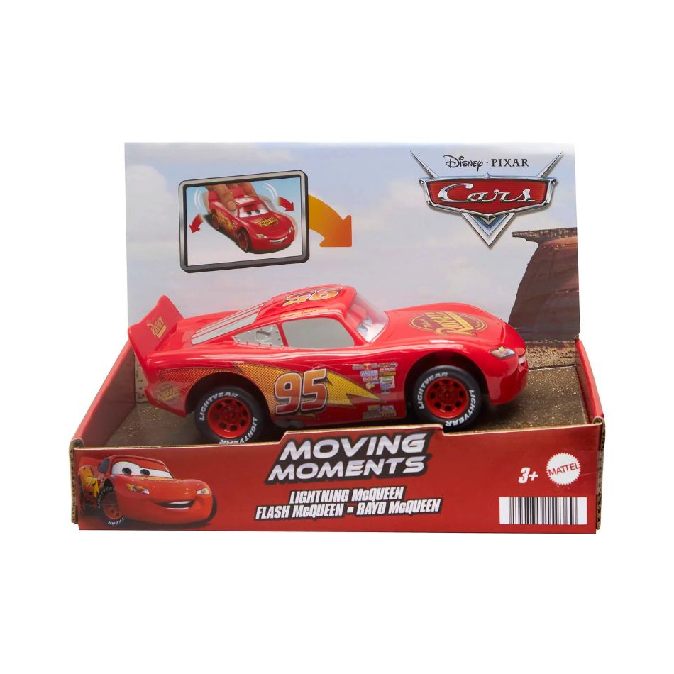 DISNEY PIXAR CARS MOVING MOMENTS FLASH MCQUEEN HPH64 KOUREAS TOYS