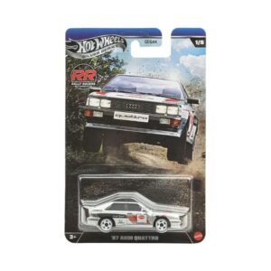 1:64 HOT WHEELS SILVER SERIES RALLY RACERS '87 AUDI QUATTRO JKX61 KOUREAS TOYS