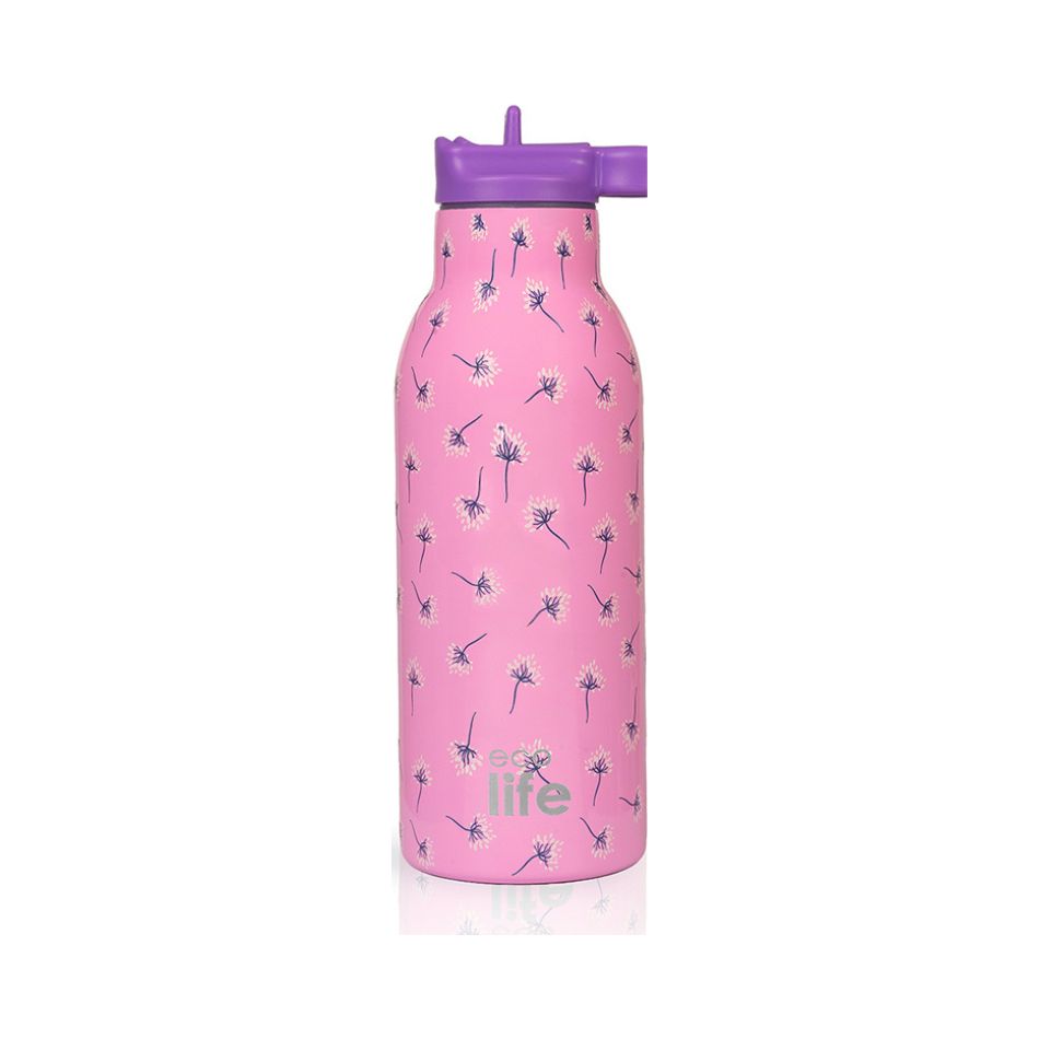 ECOLIFE THERMOS BOTTLE 550ML PINK DANDELION KOUREAS TOYS